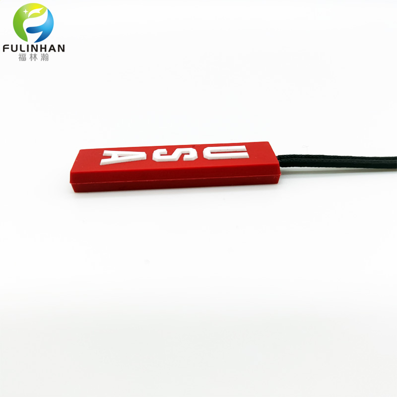 rubber zip puller tab