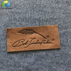 Custom Jeans Leather  embossed labels