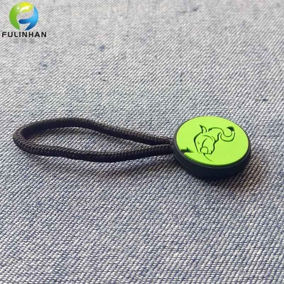 OEM Carton Round Rubber Zipper Pullers
