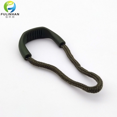 Green Zipper Pulls Cord Rope Ends