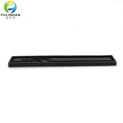 Long Striped Sewed Rubber Badges for Bags