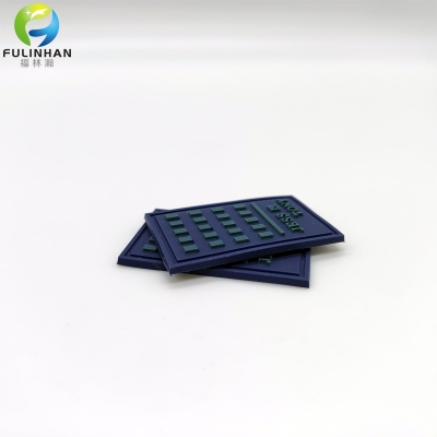 Custom Raised Logo Lettering Silicone Labels