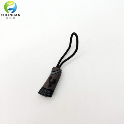 3D Shaped Plastic Zip Pullers with Rope